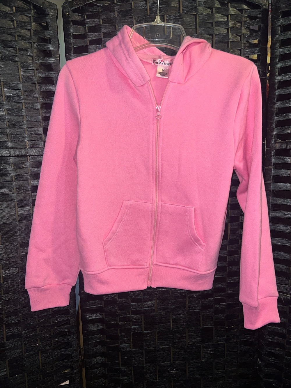 Pink Kids Zip-Up Hoodie Jacket size 12/14